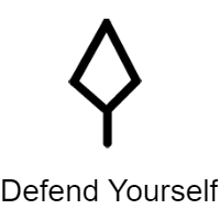 diamond, line, spear tip